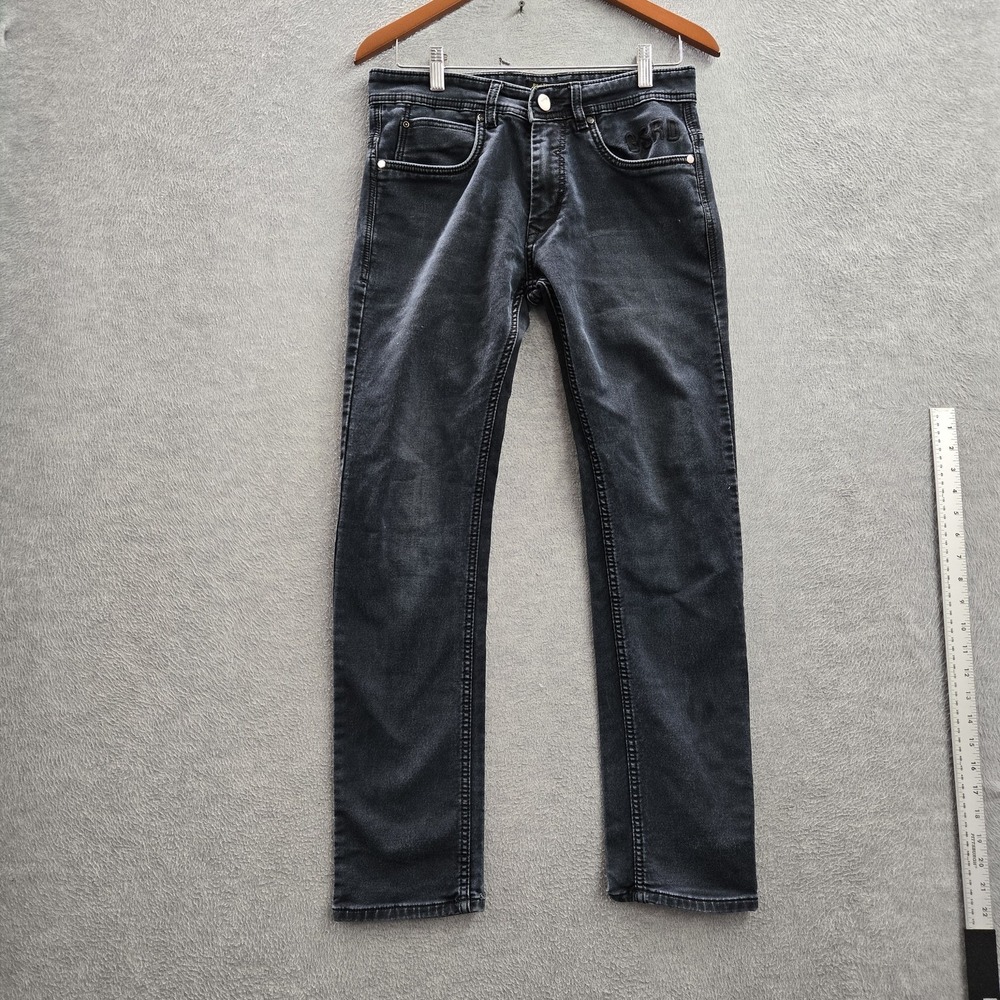 G-Star RAW Men Jeans 32 Black Denim Raw‎ Tailored Selvedge GSRD Embroidered